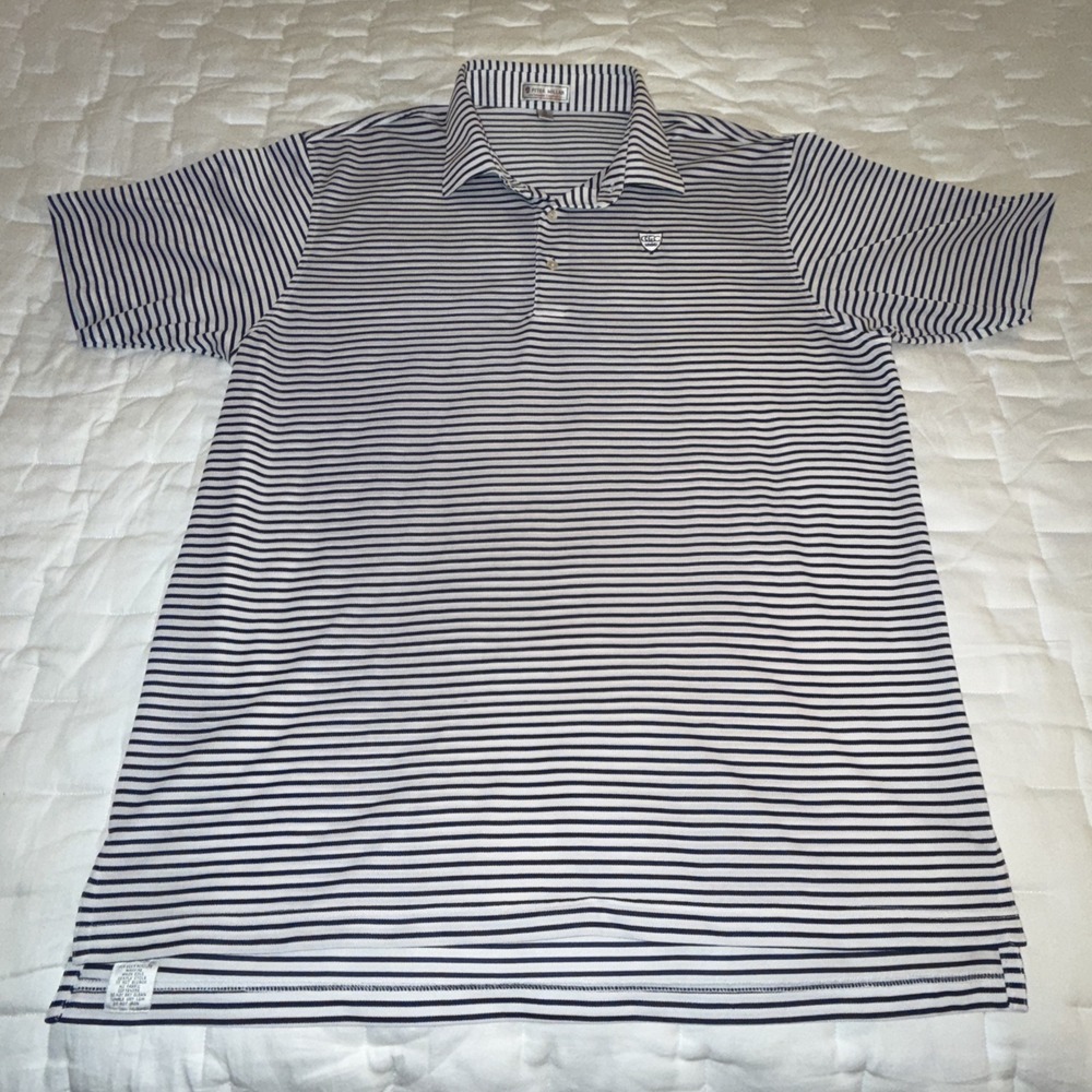 Peter Millar Summer Comfort‎ Polo Shirt Mens XL Chattanooga Golf Country Club